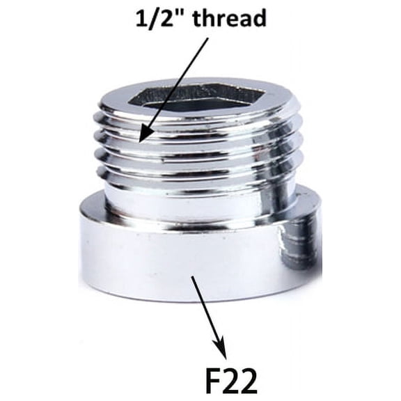 tooloflife 1/2" Thread Adapter Faucet Tap Aerator Even Water Flow for Home Office Saves Water and Energy Silver
