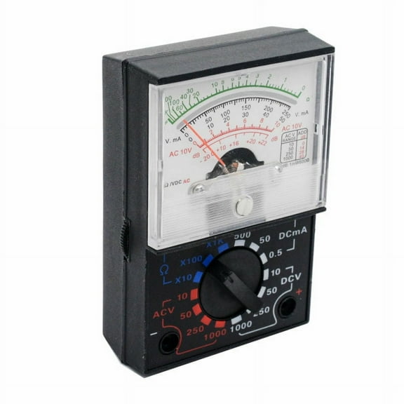 tooloflife 1/2 pcs Analogue Multimeter with Probes AC / DC Volt Ohm Multi Tester (no with battery)