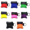 thumbnail image 1 of tooloflife 1/3 Pcs CPR Mask Keychain Ring Emergency Kit for First Aid or CPR Training 8 Color Choice, 1 of 8