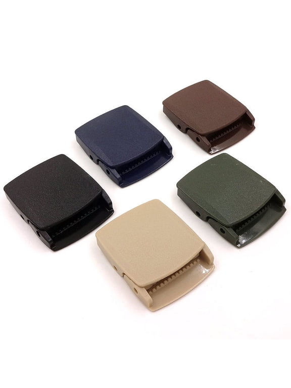 1/5 Pcs Plastic Webbing Buckle Belt Buckles for Men Women Adjustable Blue