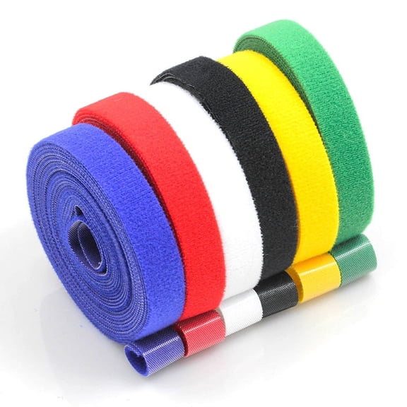 tooloflife 1 Roll Nylon Cable Mangement Winder Cable Organizer for Office Cable Arrangement Protector Family Bundling