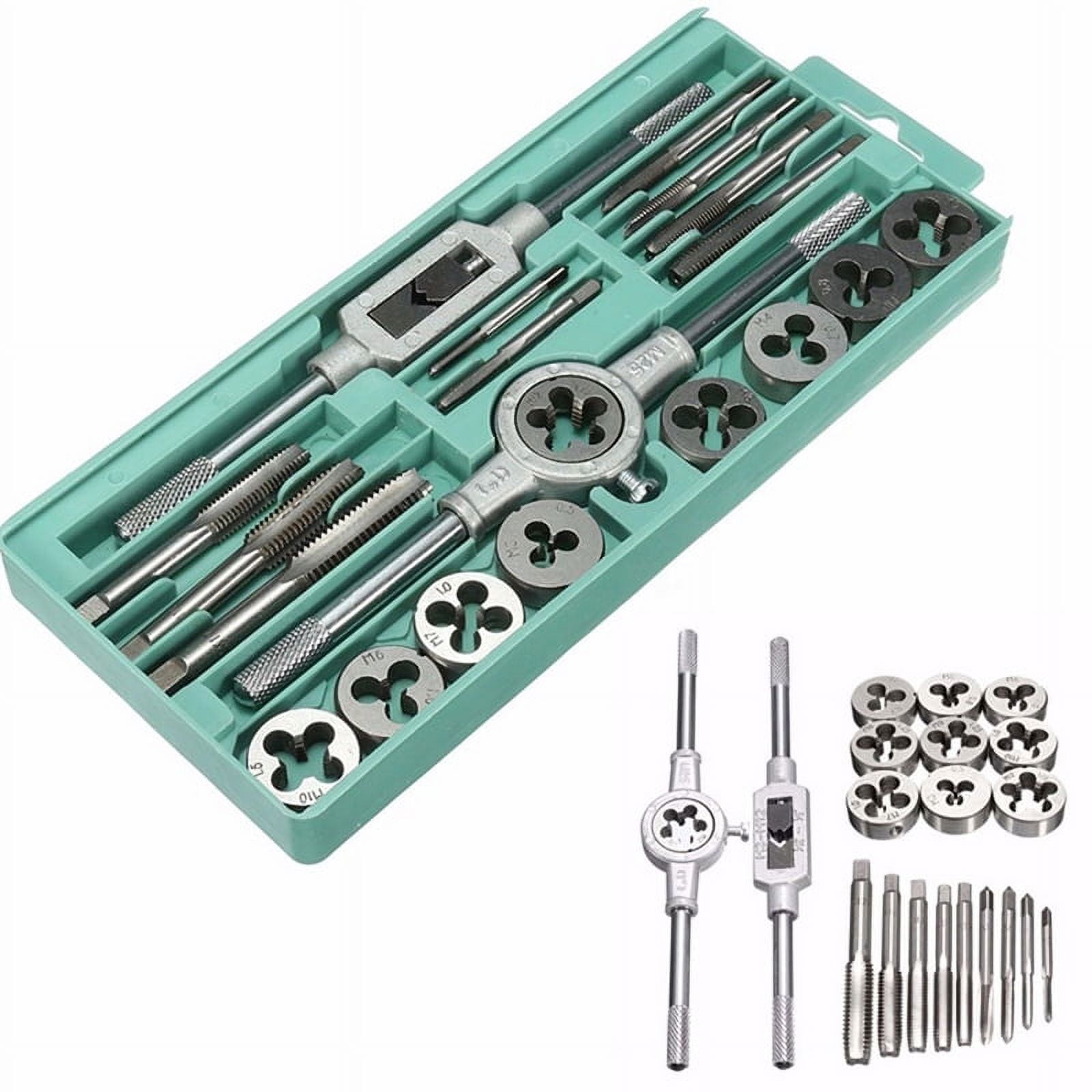 tooloflife 12pcs Tap Wrench And Die Set Thread Repair Kits Essential Threading Tool Kit Internal