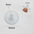thumbnail image 1 of tooloflife 20 Pieces PVC Suction Cups for Wall Bath Hangers Fixing Clear (No Hooks), 1 of 6