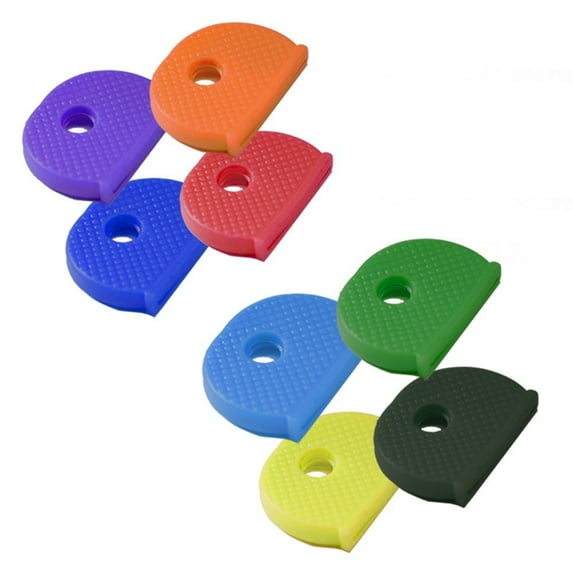 tooloflife 24/32 Pcs Key Cap for Flat Key Types  Half Round Key Caps Head Cover Colorful