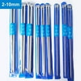 thumbnail image 1 of tooloflife 2Pcs/Set Single Pointed Knitting Needles Stainless Steel Handmade Weave DIY Tools 2mm-10mm Silver White, 1 of 7