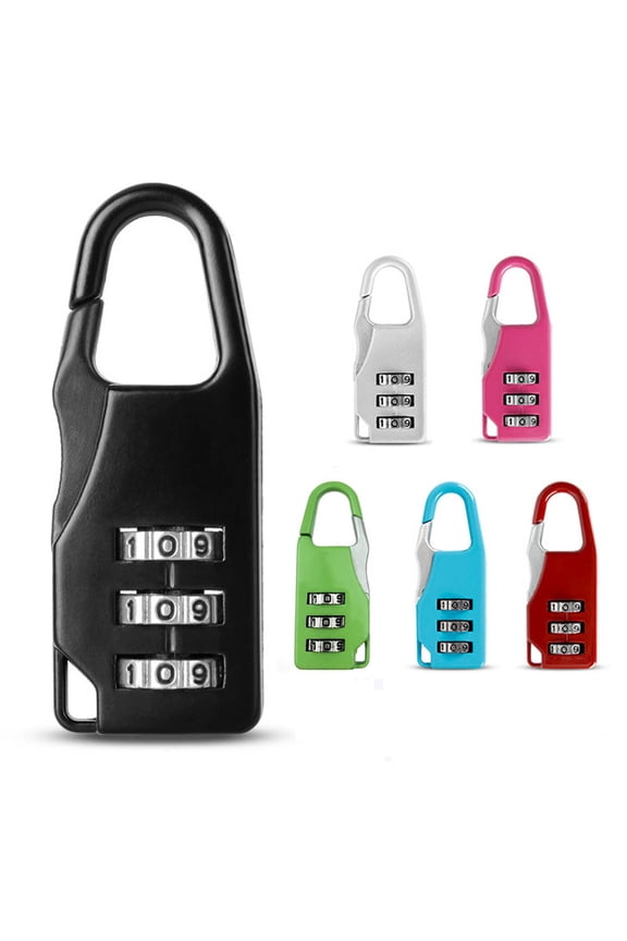 3 Digit Mini Combination Padlock Password Lock Luggage Backpack Cupboard Anti-Theft Locks Zinc Alloy