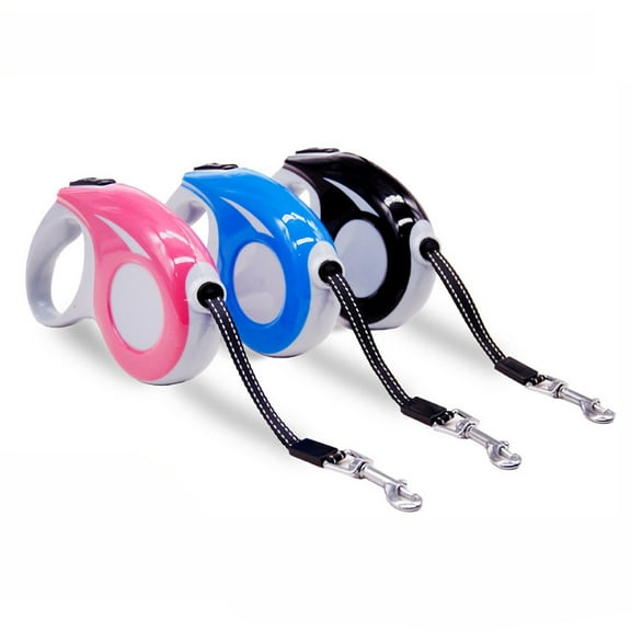 tooloflife 3M/5M Auto Retractable Dog Leash Pets Retractor Traction Rope for Walking Running Portable