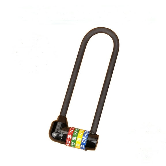 tooloflife 4 Digit Combination Padlock Lengthened Mechanical Passwords Lock for Cabinets Security Windows Lockers Black