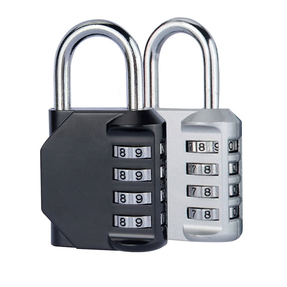 tooloflife 4 Digit Padlock Combination Lock Luggage Lockers for Gate Shed Gym School Office Home Portable