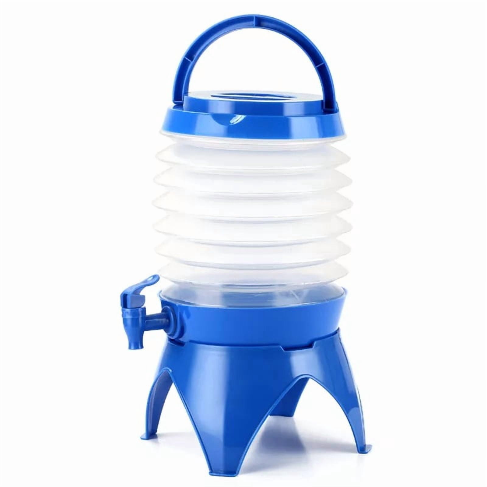 tooloflife 5.5L Folding Water Bottle Camping Cup Sports Travel Kettle with a Spout/Tap Outdoor Portable Plastic