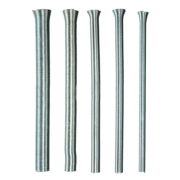 tooloflife 5pcs Spring Tubing Benders Kit for Pipe Tube Bender Set 5/8'', 1/2'', 3/8'', 5/16'', 1/4''
