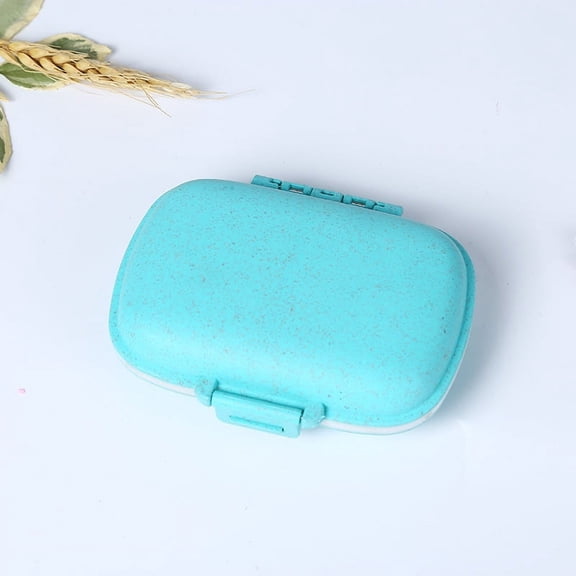 tooloflife 8 Grid Sealing Pill Box Pill Storage Case Daily Pill Organizer Medicine Vitamin Holder Container 2 Layer Portable Travel