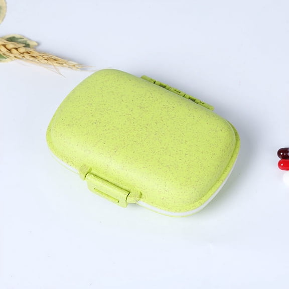 tooloflife 8 Grid Sealing Pill Box Pill Storage Case Daily Pill Organizer Medicine Vitamin Holder Container 2 Layer Portable Travel