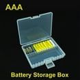 thumbnail image 1 of tooloflife Battery Storage Box Hard Plastic Battery Holder Case for 48 Pieces 18650 Batteries Transparent AA/AAA, 1 of 3