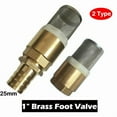 thumbnail image 1 of tooloflife Brass Foot Valve 1 Inch BSP Female Thread with Filter Gold, 1 of 5
