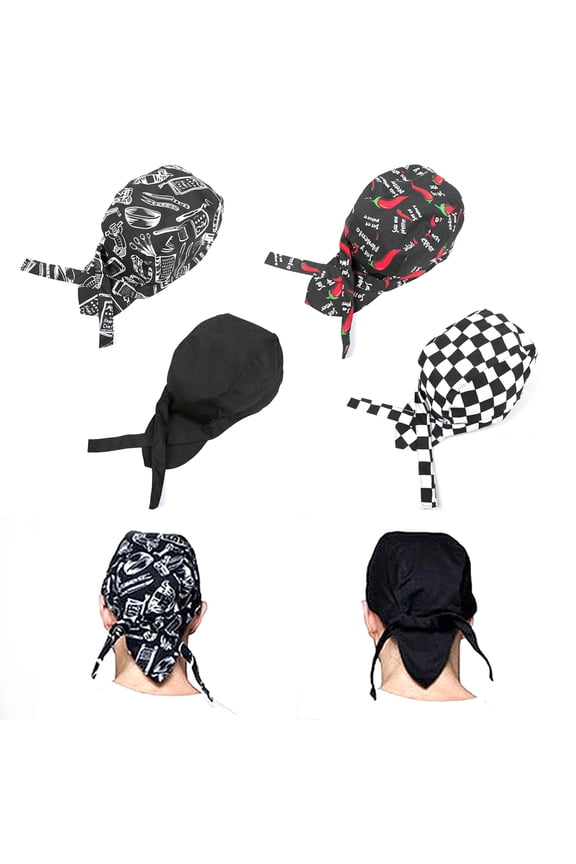 Chef Cap Chef Hats for Baker Kitchen Cook Restaurants Catering Adjustable Unisex 4 Color