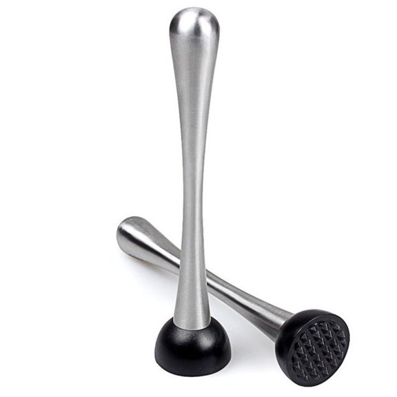 tooloflife Cocktail Muddler Kitchen Stirring Bar Bartender Pound Popsicle Stainless Steel Size S/M