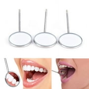tooloflife Dental Oral Mirror Head Examination Magnifying Dental Mouth Mirror Round Shape Stainless Steel