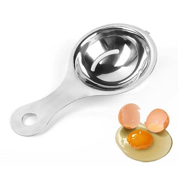tooloflife Egg Separator Egg Yolk White Filter Egg Divider Egg Extractor Kitchen Tool Stainless Steel Silver
