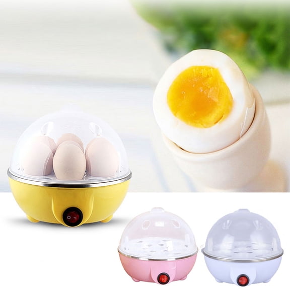 tooloflife Electric Egg Cooker with Steamed Egg Rack 350W Constant Temperature Heating for 7 Eggs