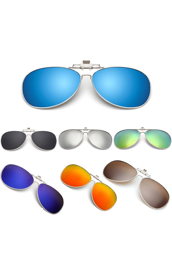Fashion Polarized Clip for Sunglasses Glasses UV 400 Protection Unisex Adults Pink
