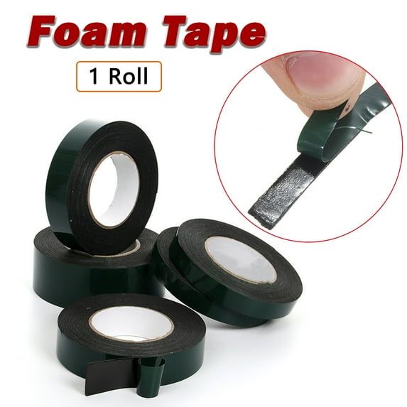 tooloflife Foam Tape Double Sided Self Adhesive Automotive Permanent Waterproof Green Black 5mm-80mm