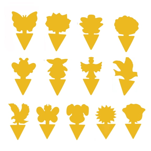 tooloflife Fungus Gnat Sticky Trap Sticky Fungus Gnat Killer Plant Insect Mosquitos Flies Catcher Yellow