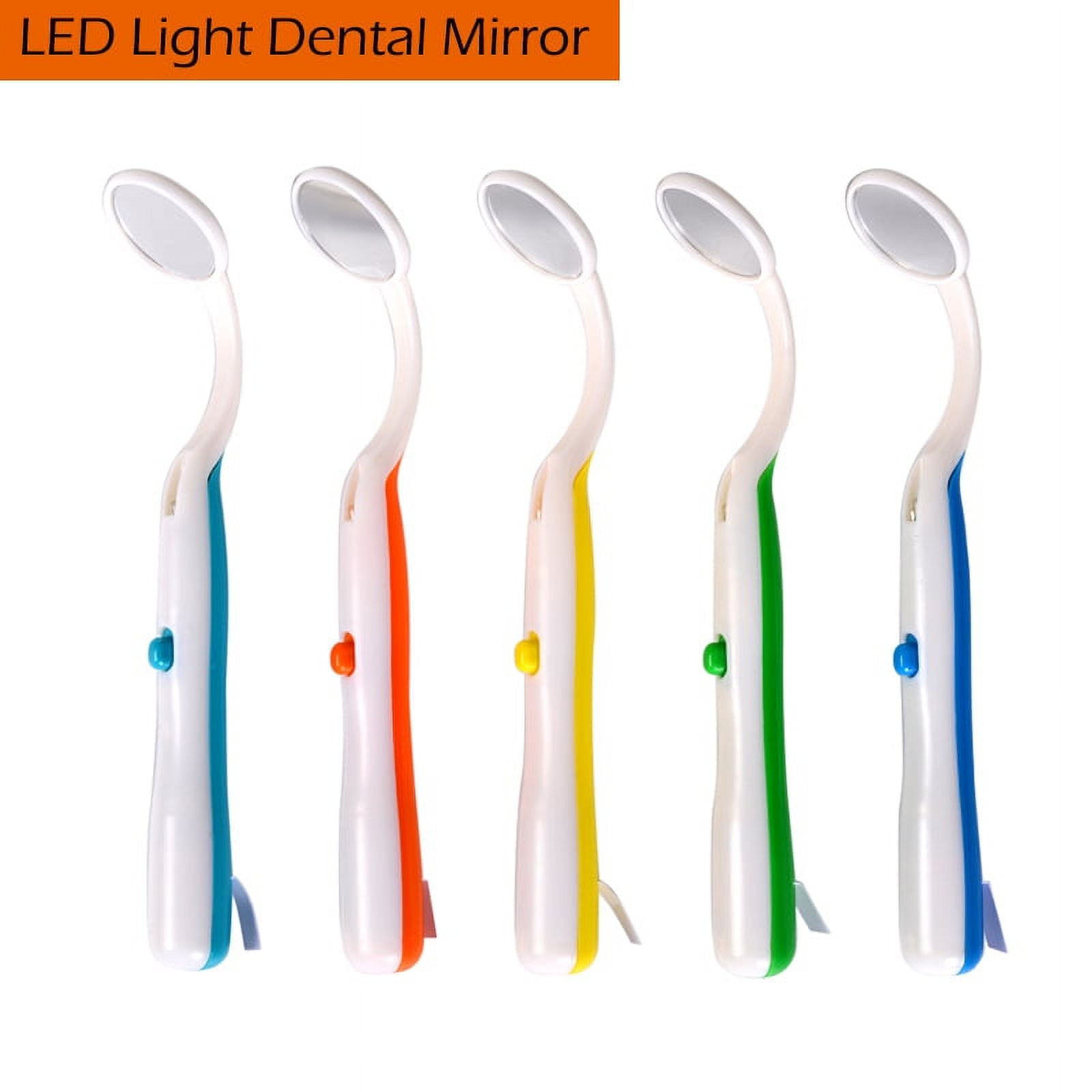 tooloflife LED Light Dental Mirror Teeth Inspection Mirror Dentist Oral Care Tool