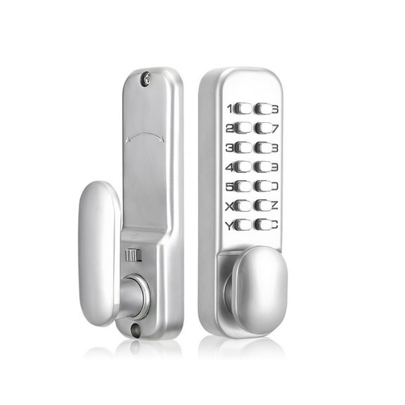 tooloflife Mechanical Combination Code Door Lock for Home School Dormitory Zinc Alloy Silver Waterproof