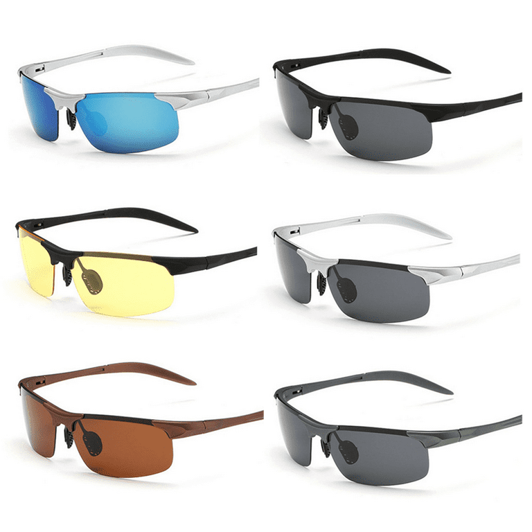 tooloflife Mens Sports Sunglasses Polarized UV Protection Eyewear Glasses  for Fishing Driving Cycling