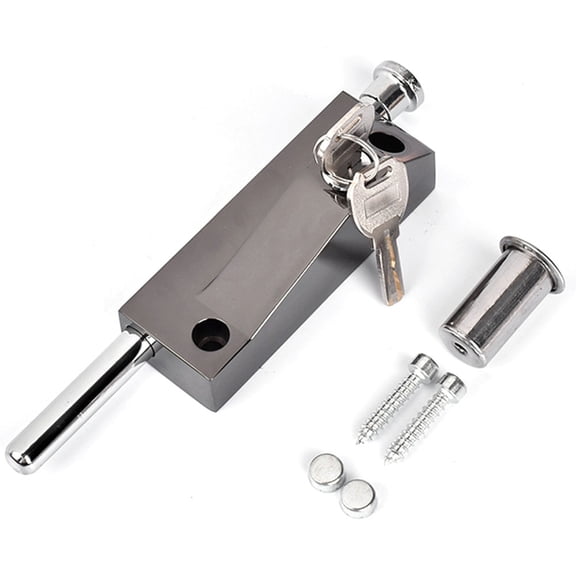 tooloflife Metal Latch Multi-Purpose Spring Latch Door Bolt with 2 Keys Security Lock 5 Colors