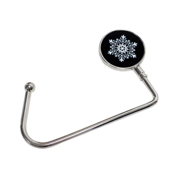 tooloflife Metal Table Hook Handbag Storage Hanger 360° Swivel Hanger Rack for Mobile Phone Bag Purse Portable Christmas Pattern
