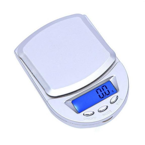 tooloflife Mini Digital Weighing Scale Pocket Scale LCD Backlight Display for Net Weight Determination Silver