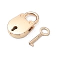 thumbnail image 1 of tooloflife Mini Lock Key Set Metal Lock for Luggage Handbag Jewelry Box Oval Safety Portable, 1 of 2