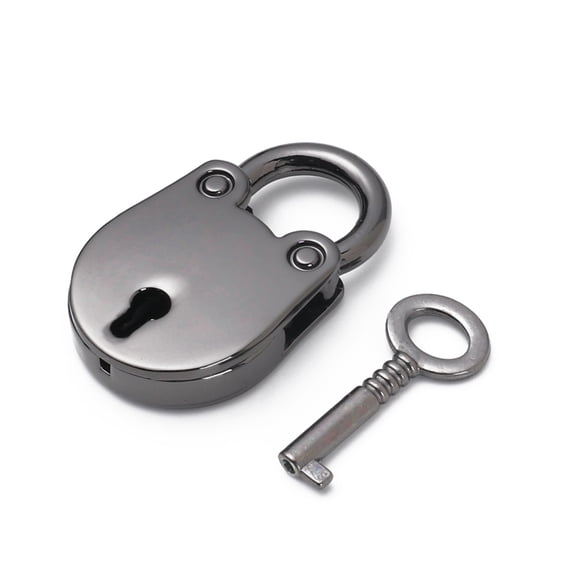 tooloflife Mini Lock Key Set Metal Lock for Luggage Handbag Jewelry Box Oval Safety Portable