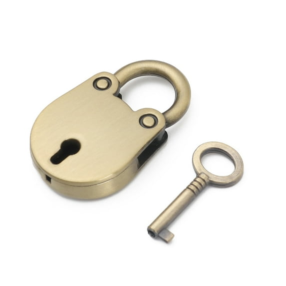 tooloflife Mini Lock Key Set Metal Lock for Luggage Handbag Jewelry Box Oval Safety Portable