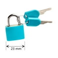 thumbnail image 1 of tooloflife Mini Padlock with 2 Keys for Suitcase Bag Luggage Case Lock Plastic 7 Colors, 1 of 3