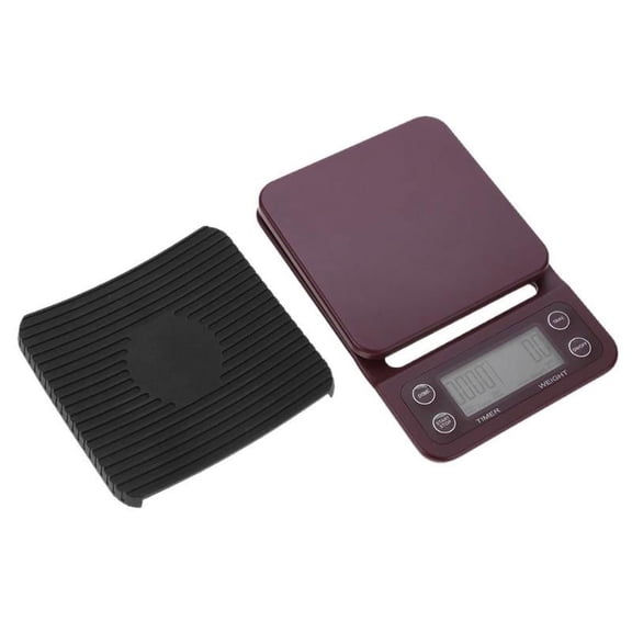 tooloflife Mini Timer Scale Digital Kitchen Coffee Scale LCD Display with ABS Platform (Battery not Included)