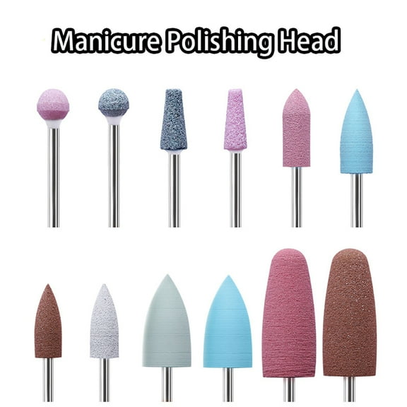 tooloflife Nail Art Quartz Grinding Head Nail Cuticle Cleaning Polishing Shaping Nail Salon 19 Choices