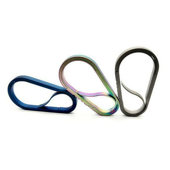 tooloflife Outdoor Titanium Alloy Buckle Carabiner Keychain Lightweight 3 Colors
