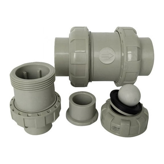 tooloflife PPH Non Return Valve One Way Check Valve 20mm-63mm Grey Universal