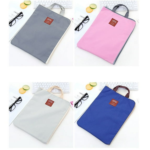 tooloflife Portable Canvas A4 File Bag Storage Document for Office Schools Waterproof