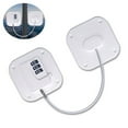 thumbnail image 1 of tooloflife Refrigerator Lock 3 Digit Cable Lock Child/Baby Proofing Combination Lock for Cabinets Closets Closets Self Adhesive ABS White, 1 of 8