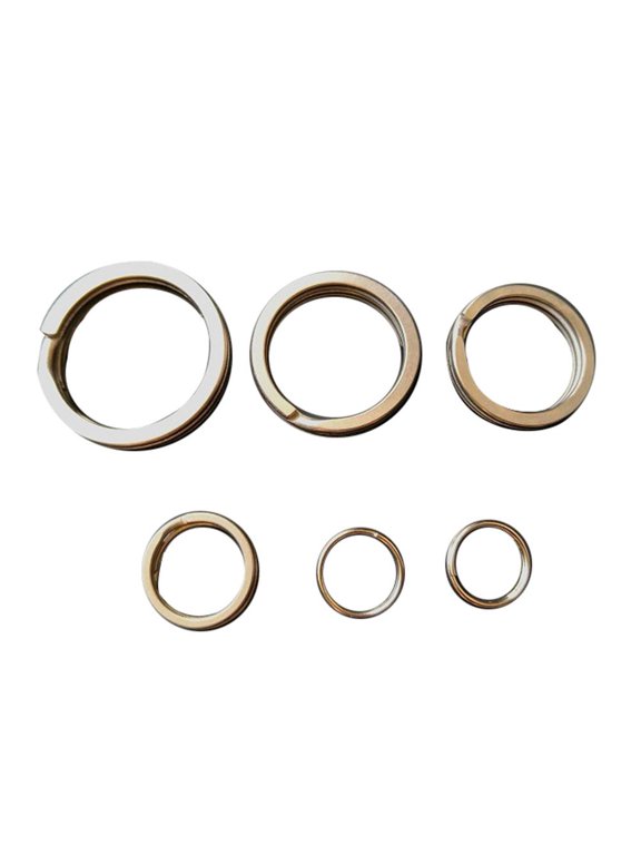 Round Keyring Keys Holder Titanium Alloy Unisex Size Φ14mm-Φ32mm