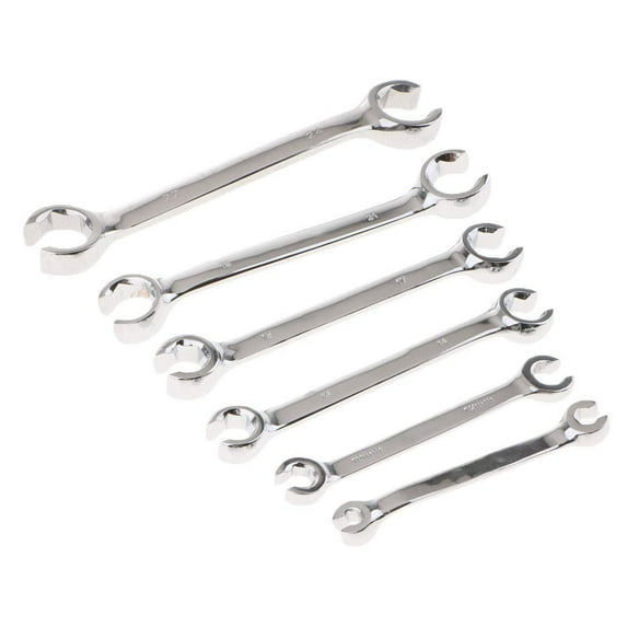 tooloflife Spanner Double Open End Wrench Mechanic Tools Portable 8-27mm Silver