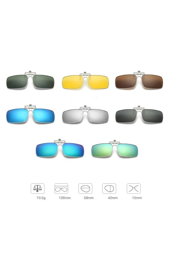 Sunglasses Clip Metal Clip TAC Lens for Prescription Glasses Fashion Glasses
