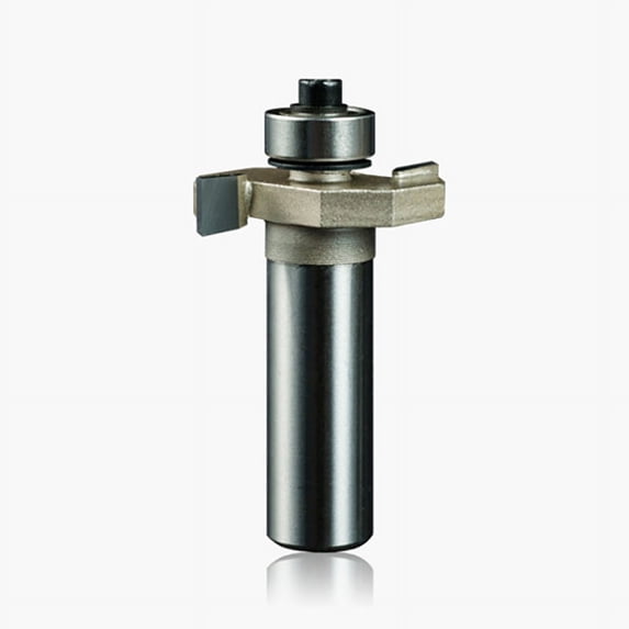 tooloflife T Slot Router Bit 1/4" Shank TCT Tungsten Carbide Tip Chipping Wood MDF Board Hardwood and Softwood Silver Multiple Size