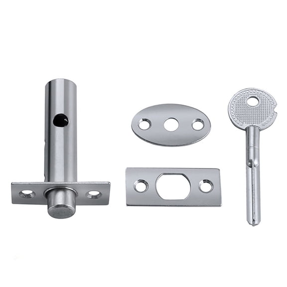 tooloflife Tube Well Lock Lock Buckle with Key for Double Fan Fire Doors Safety