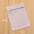 thumbnail image 1 of tooloflife White Mesh Delicates Laundry Bag with Zipper Closure Clothing Washing Bag Polyester, 1 of 4