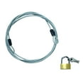 thumbnail image 1 of tooloflife Wire Rope Lock Cable Lock Brass Lock Set for Car Luggage Door Lock Alloy Steel, 1 of 3